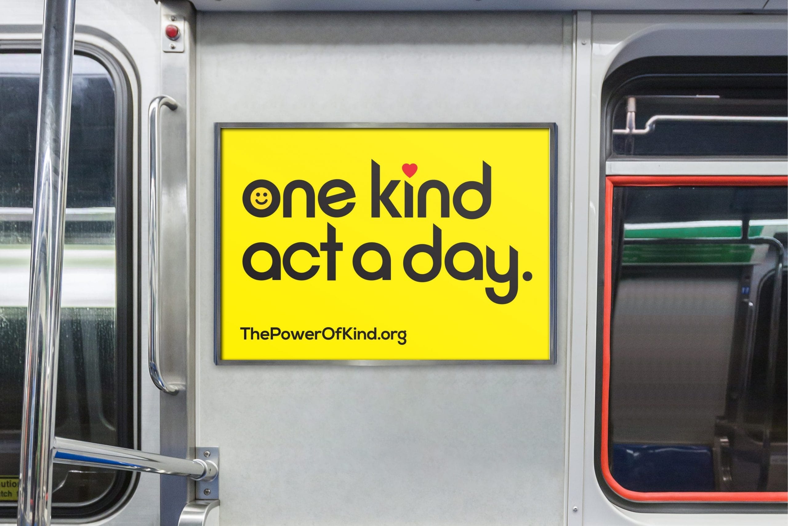 one kind act a day billboard on metro