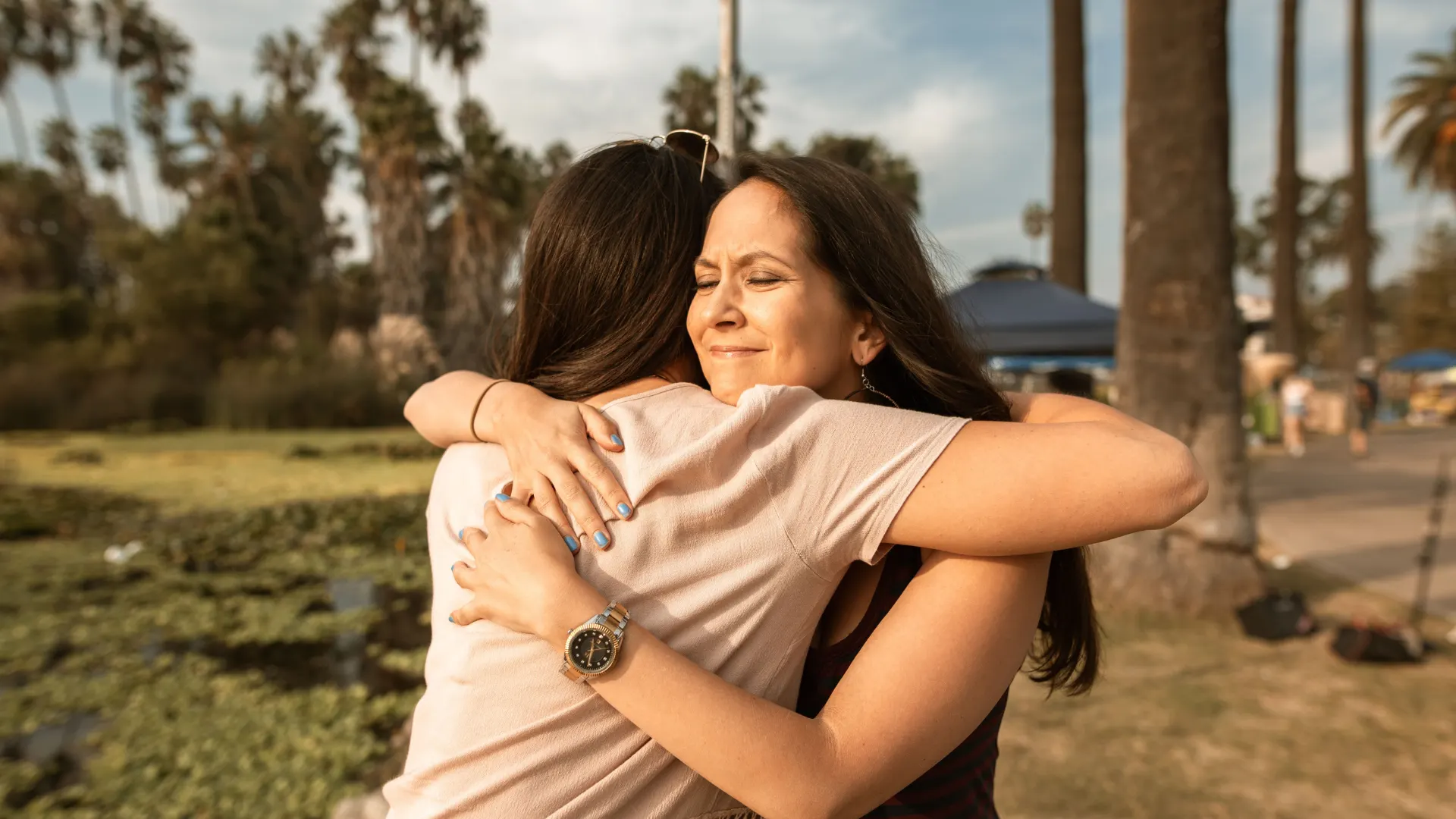 People hugging